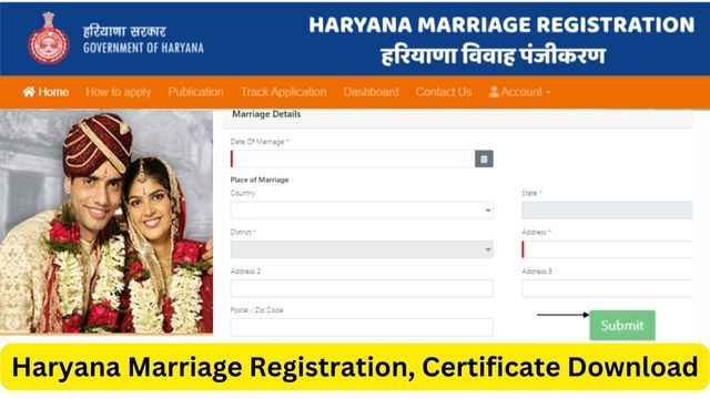 Haryana Marriage Registration, Certificate Download Link, Documents @ shaadi.edisha.gov.in