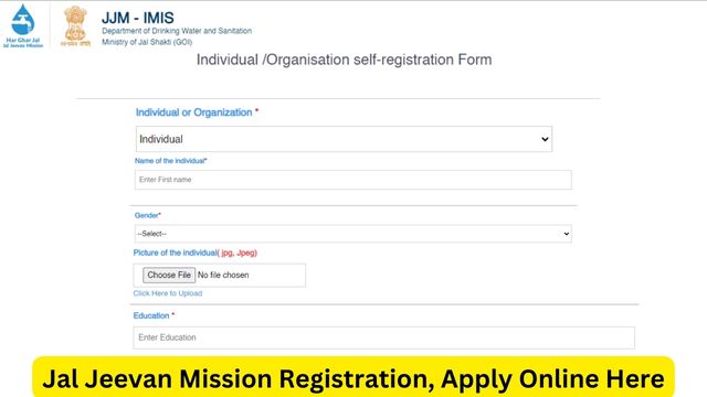 Jal Jeevan Mission Registration, Apply Online, JJM Application Form, WQMIS Login